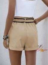 Apricot Pocket Casual Shorts