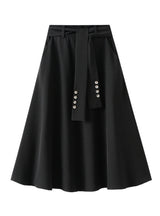 High Waist Medium to Long Slim Skirt