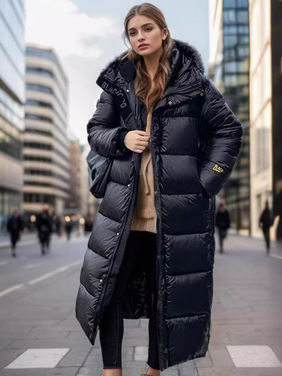 Mid-length Over-the-knee Padded Cotton-padded Jacket