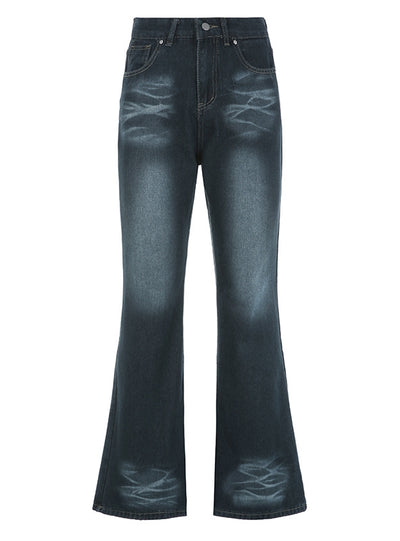 Women Retro Micro-pull Jeans