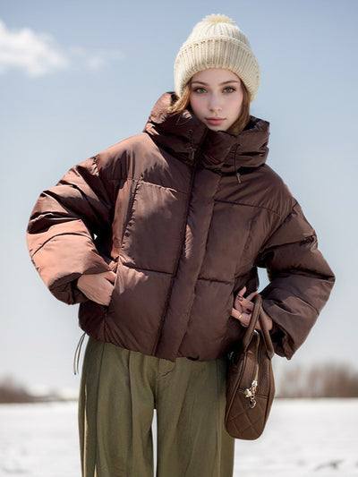 Hooded Padded Warm Cotton-padded Jacket Coat