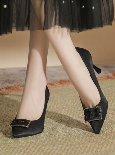 Pointed Shallow Stiletto Heels Shoes