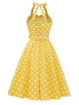 Sexy Retro Polka-dot Lace-up Dress