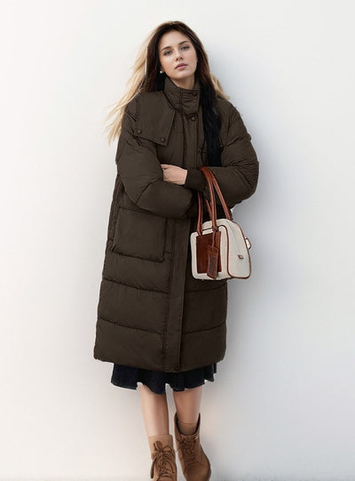 Medium-long Large Pocket Padded Loose Coat