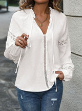 Long Sleeve Spliced Jacquard Shirt