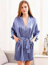 Embroidered Wide-sleeved Clothing Bathrobe