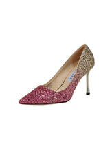 Thin-heeled Pointed Sequins Gradient Shoes