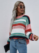 Rainbow Pullover Losse Sweater