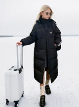 Loose Knee-length Thick Cotton-padded Jacket