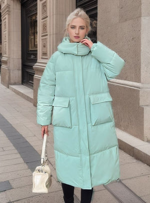 Loose Long Cotton-padded Jacket Coat