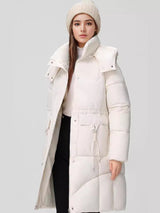 Waist Thickening Hooded Cotton-padded Jacket