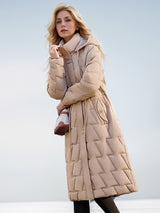 Over-the-knee Long Slim and Thick Down Coat