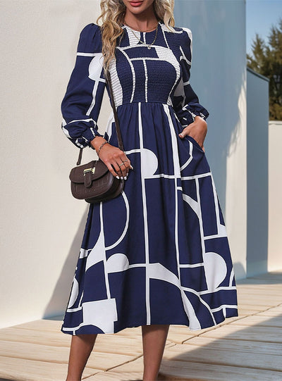 Play Long-sleeved Printed Dress