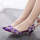 5 cm Thin-heeled Pointed Sandals