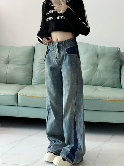 Straight High Waist Loose Wide Leg Jeans