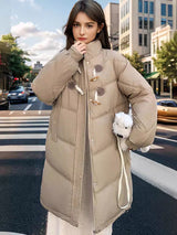 Loose Long Cotton-padded Jacket Coat