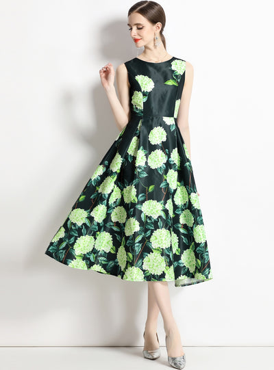 Women Printed Sleeveless Dress