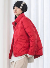 Short White Duck Down Light Down Jacket