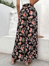 Printed Wide-leg Horn Pant