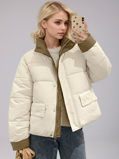 Women Short Cotton-padded Jacket Coat