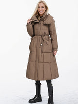 Over-the-knee Extended Loose Cotton-padded Jacket Coat