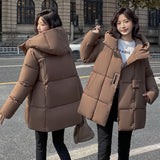 Thickened Hooded Warm Loose Cotton-padded Jacket