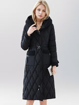 Lamb Wool Long Cotton-padded Jacket Coat