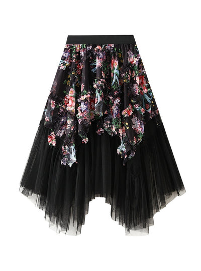 Palace Printed Irregular Gauze Skirt