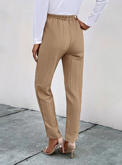 Casual Pleated High Waist Pant