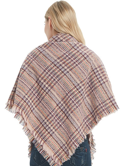 Plaid Square Scarf Thickened Scarf Shawl