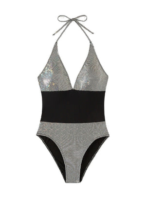 Sexy One-piece Halter Backless Bikini