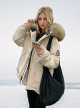 Short Padded Pocket Down Coat