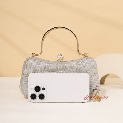 Diamond-studded Party Dress Handbag