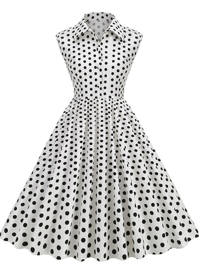 Women Polka Dot Retro 50S Dress