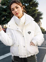 Fake Two Short Cotton-padded Jacket Coats