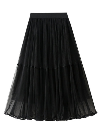 Women Tulle Slim Skirt