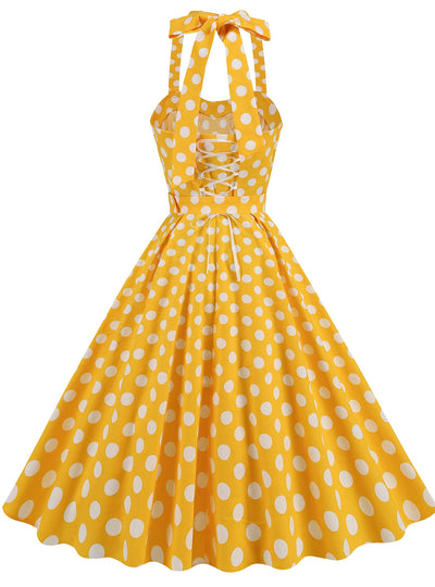 Hepburn Polka-dot Retro Dress