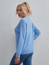 Round Neck Leisure Pullover Sweater