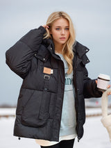 Loose Warm Hooded Cotton-padded Jacket