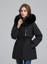 Large Fur Loose Thick Cotton-padded Down Jacket