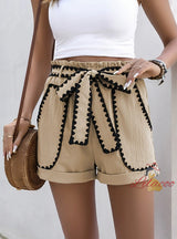 Apricot Pocket Casual Shorts