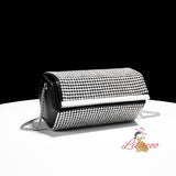 Chain Diamond-encrusted Hexagonal Box Bag