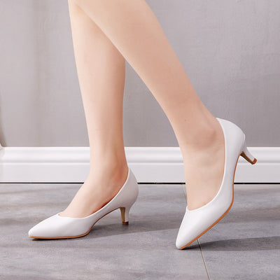 5 cm Shallow Pointed Wedding Shoes