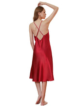 Solid Color Cross Strap Nightdress