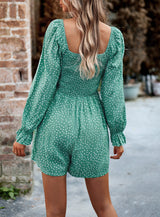 Polka Dot Long Sleeve Jumpsuit