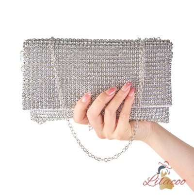 Chain Single Shoulder Diamond Handbag