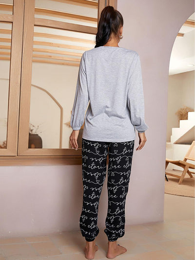 Long Sleeve Pajamas Suit