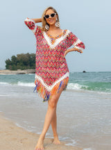 Sexy Beach Fringed Cover Up