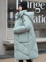 Thick and Loose Medium and Long Over-the-knee Cotton-padded Coat