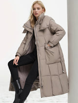 Over-the-knee Extended Loose Cotton-padded Jacket Coat